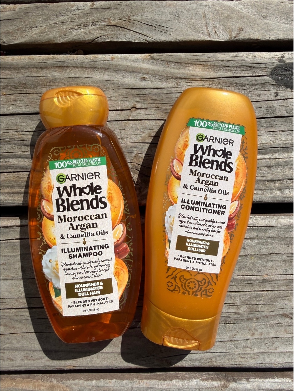 Garnier Whole Blends Moroccan Argan & Camellia Oils Illuminating Shampoo & Condi
